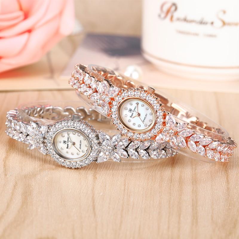 腕時計 レディース Royal Crown 耐水性高級ロイヤルクラウン