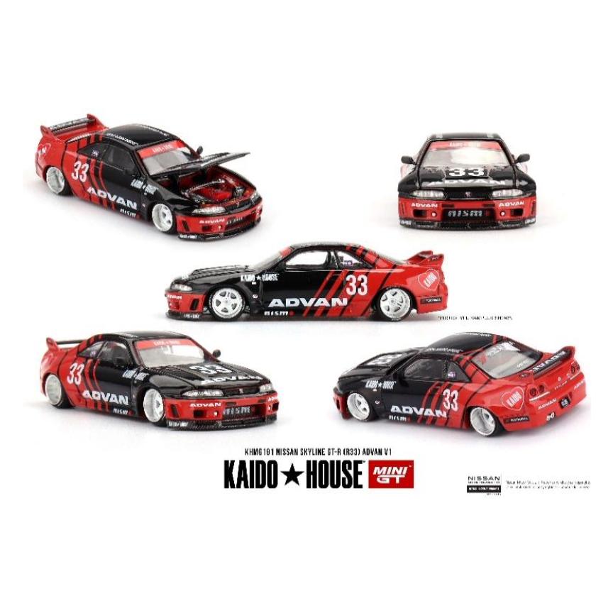 191 NISSAN スカイライン GT-R R33 Kaido Works ADVAN (右ハンドル