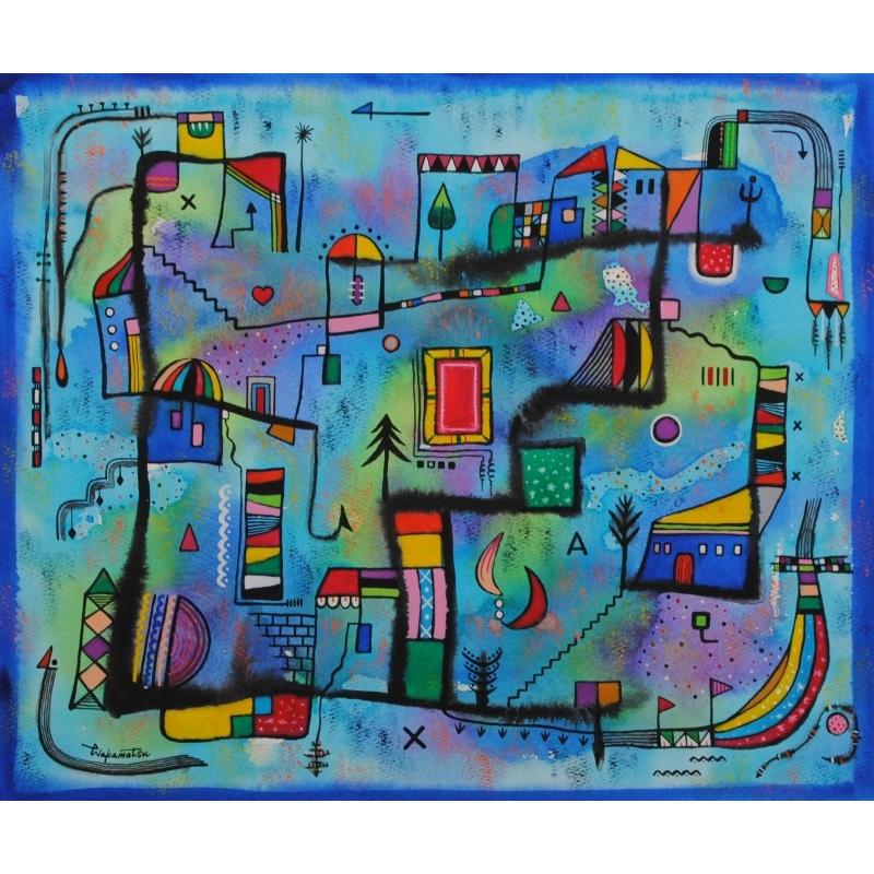 抽象画 絵画 現代アート モダンアート 現代美術 水彩画 若松愛子