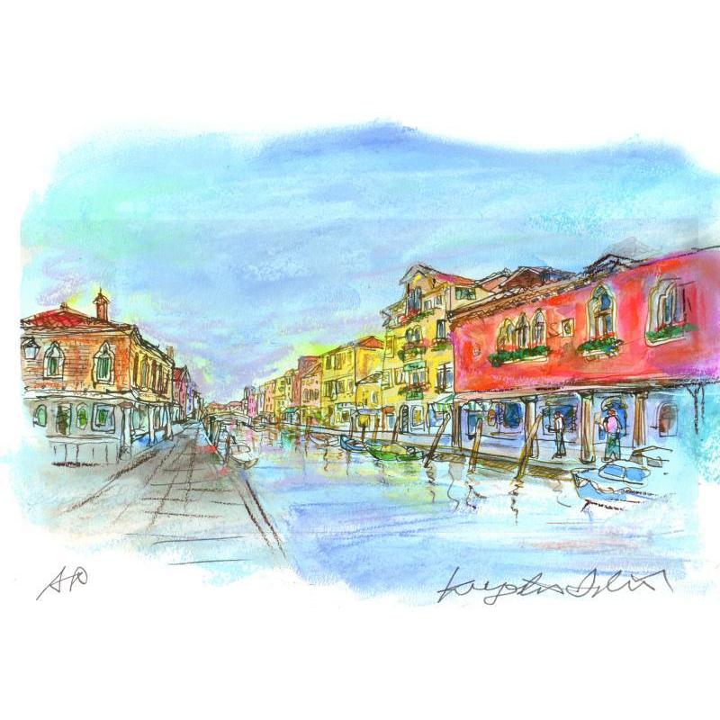ヴェネツィア 風景画 絵画 イタリア ジークレー 版画 石井清