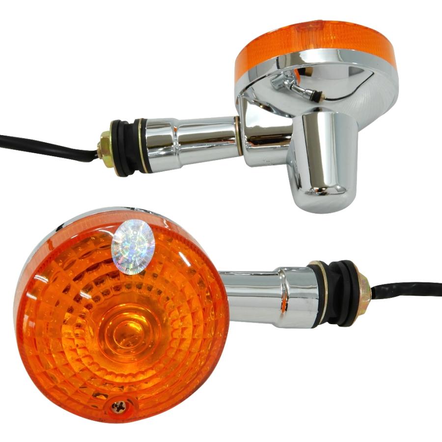 互換品 GSウインカー オレンジ 4個 Zウインカー 旧車 バイク カスタム