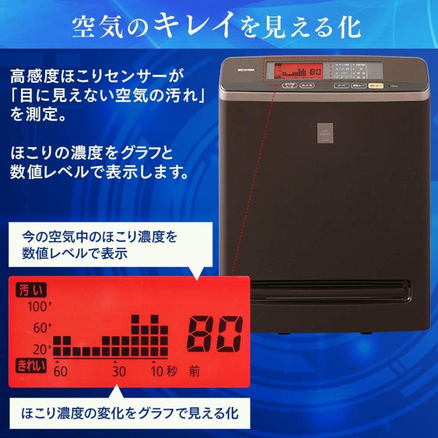IRIS OHYAMA（アイリスオーヤマ） 空気清浄機 RMDK-40T ブラウン