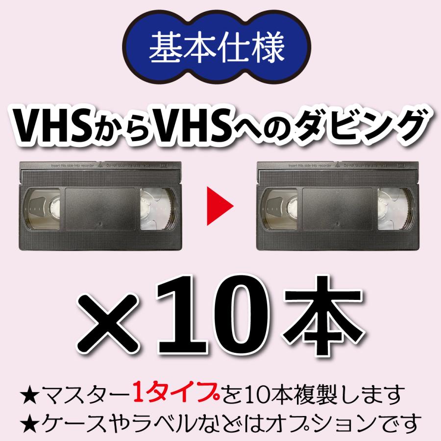 VHSダビング 録画時間31分〜45分 [10本単位] VHSビデオテープ＋コピー