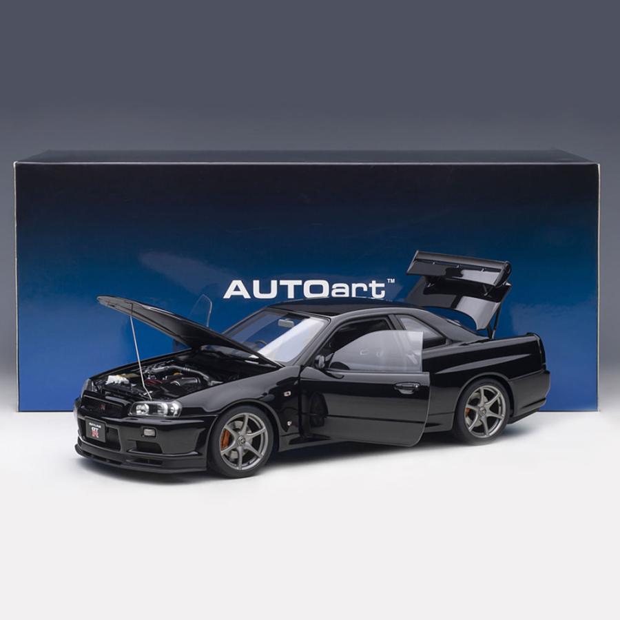ミニカー 1/18 日産 スカイライン GT-R R34 Vスペック II ブラック