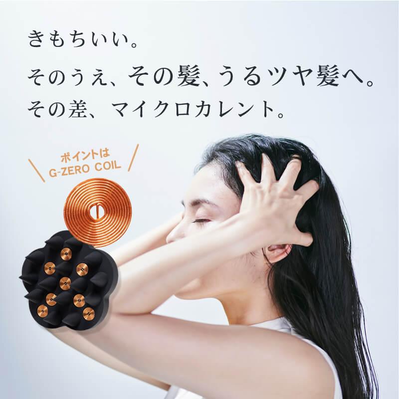 G-ZERO COIL ジーゼロコイル マイクロカレント プロ シャンプーブラシ