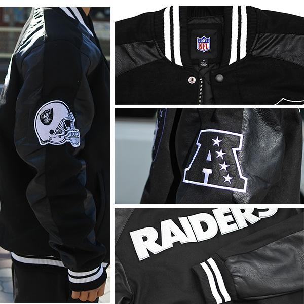 レイダース スタジャン メンズ ブラック ボンバージャケット ブルゾン
