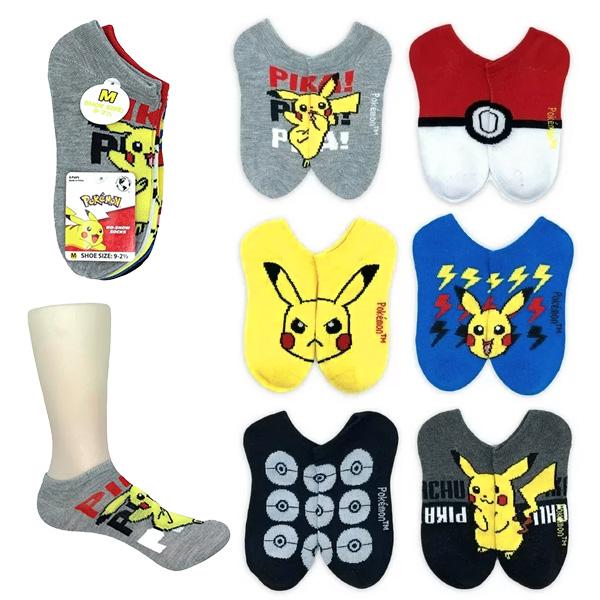 ポケモン 靴下 2サイズ 幼児 キッズ くるぶし丈 6足組 9-10cm 13-15cm