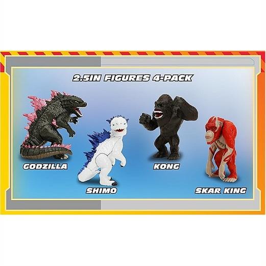 プレイメイトトイズ】 ゴジラ×コング 新しい帝国 4パック ダイキャスト