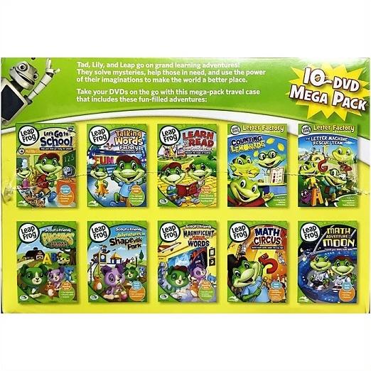 LeapFrog】 リープフロッグ DVD 10枚セット メガパックセット/DVD-BOX