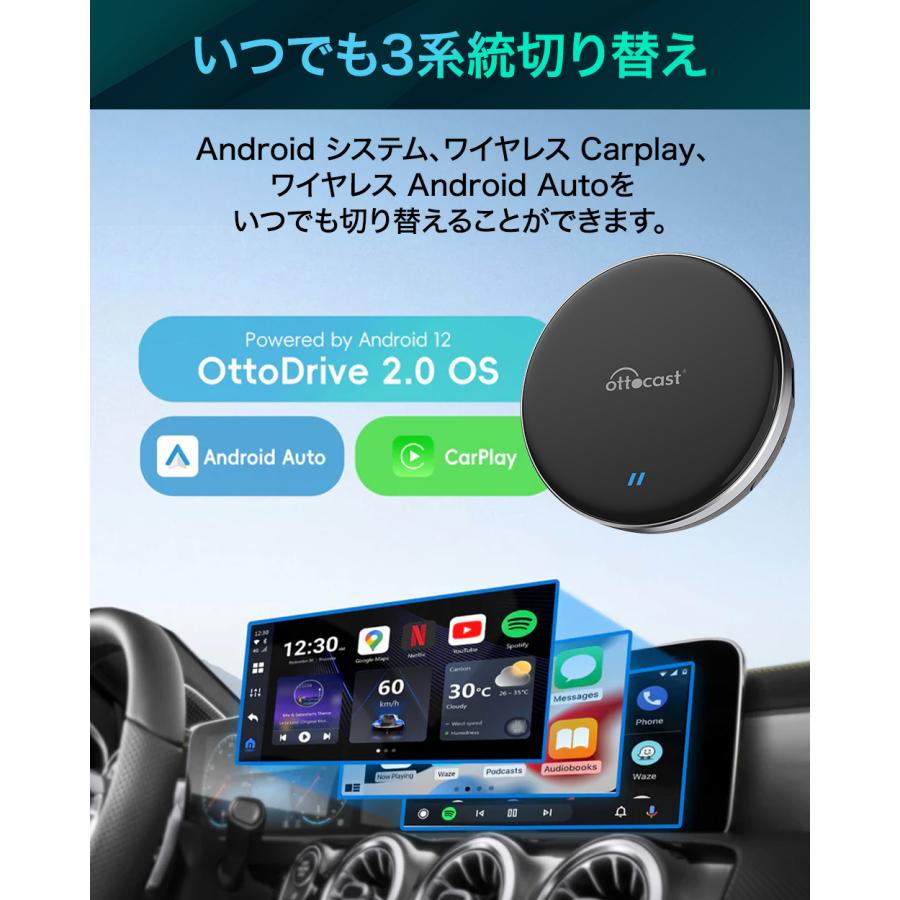 販売実績No1.正規代理店】 オットキャスト P3 Lite OTTOCAST carplay
