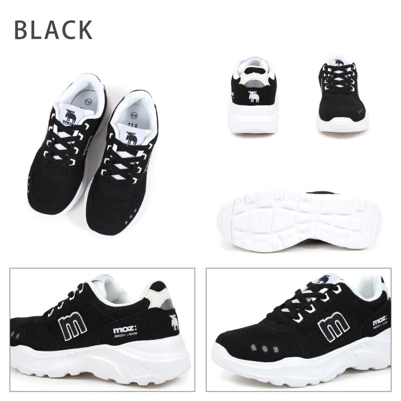 moz（モズ） スニーカー レディース 厚底 4cmソール コンビカラー