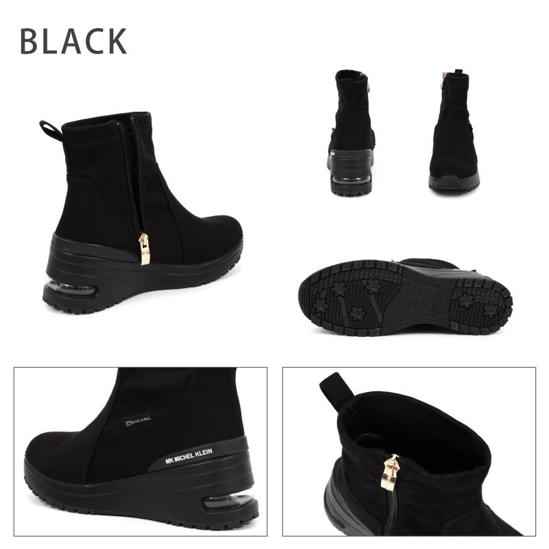 MICHEL KLEIN（ミッシェルクラン） ショートブーツ ストレッチ素材 撥