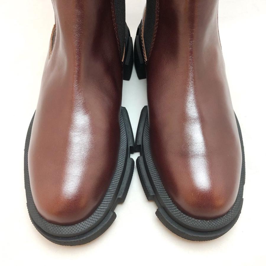 MANA（マナ） ブーツ ショート サイドゴア 厚底 靴 518029 : あかい靴