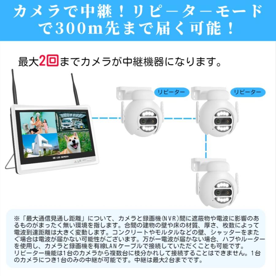アキバガジェット 防犯カメラ 家庭用 屋外 wifi 2眼400万＊400万高精細
