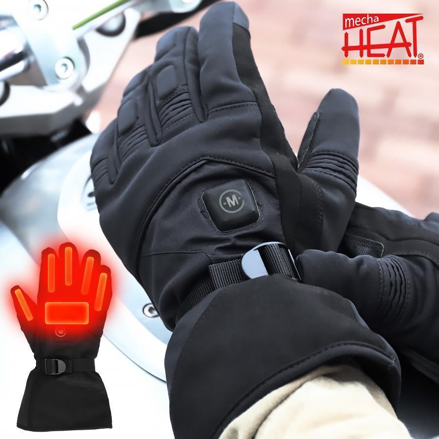 めちゃヒート 電熱グローブ バイク メンズ 防水 防風 防寒 スマホ