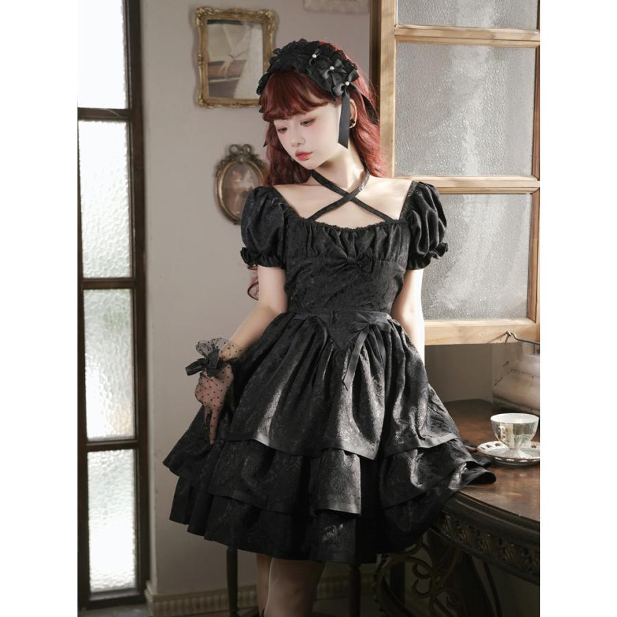 ゴスロリ ゴシック ワンピース パーティー ドレス 上品 エレガント