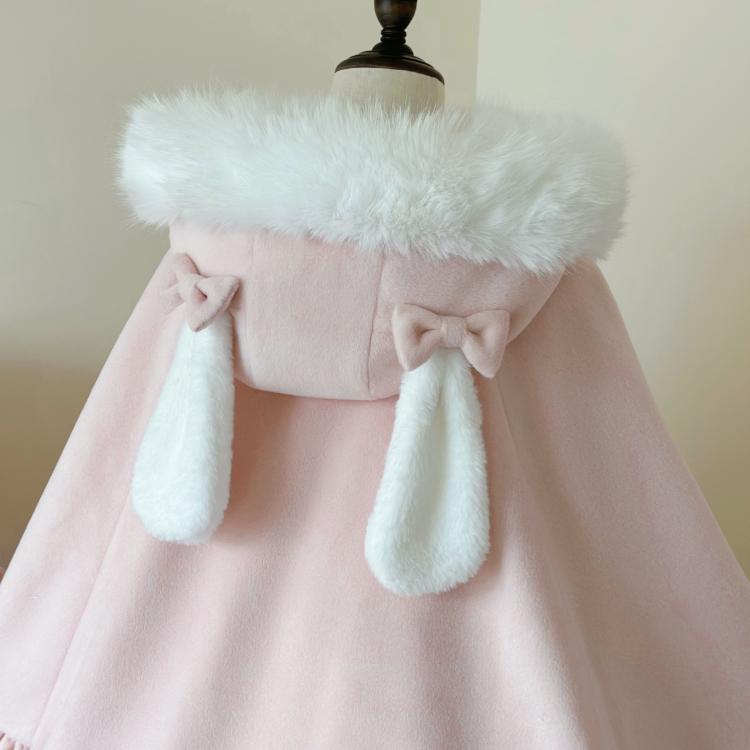 ロリータ 姫系 ケープコート マント ポンチョ コート アウター リボン