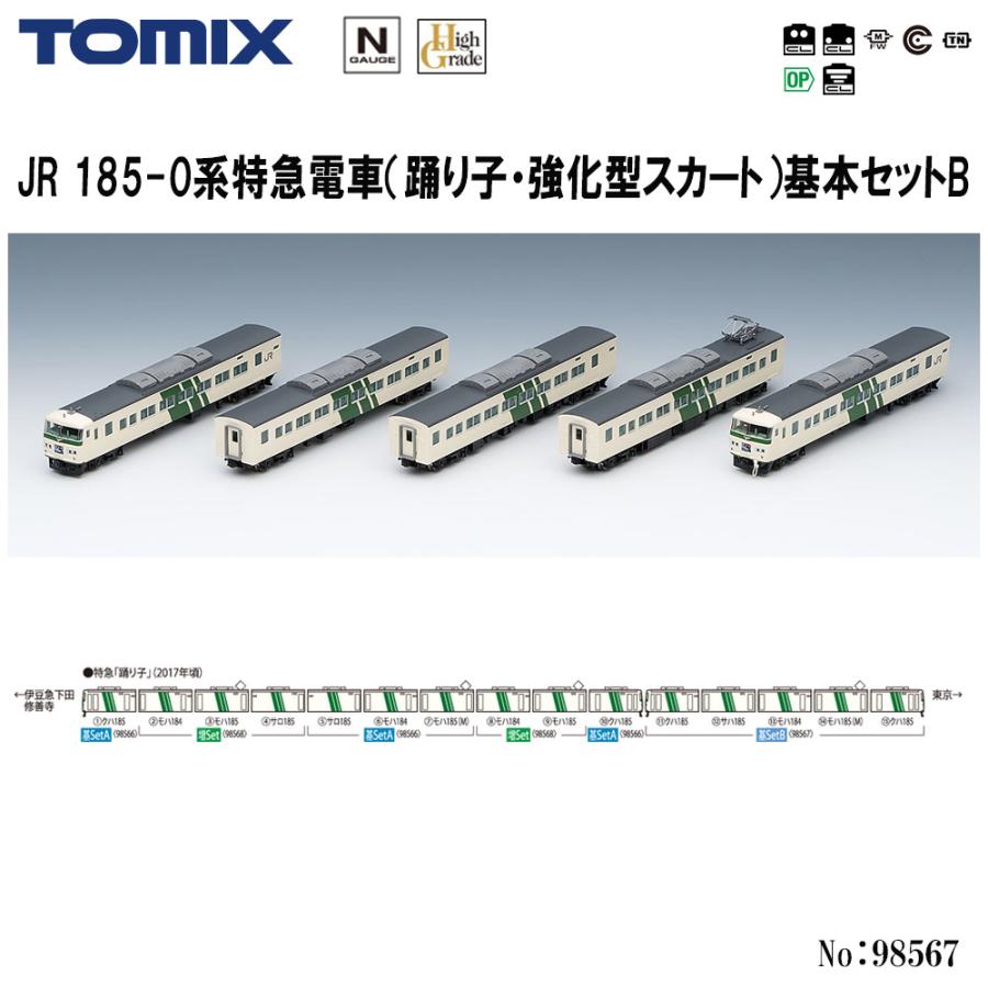 No:98567 TOMIX JR 185-0系特急電車(踊り子・強化型スカート)基本