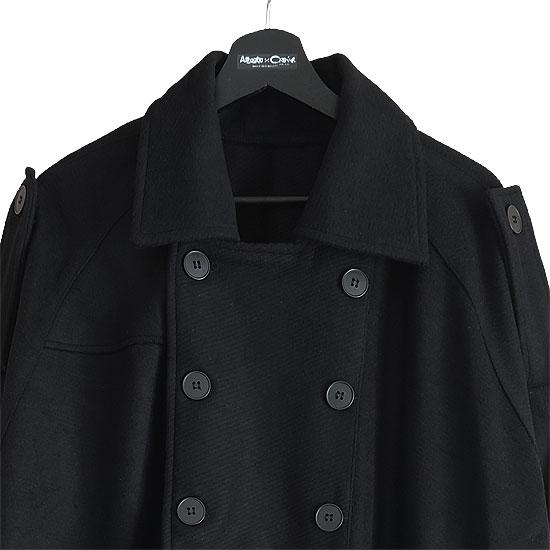 モード系 ナポレオンジャケット メンズ ポンチョ ダブルコート ユニ