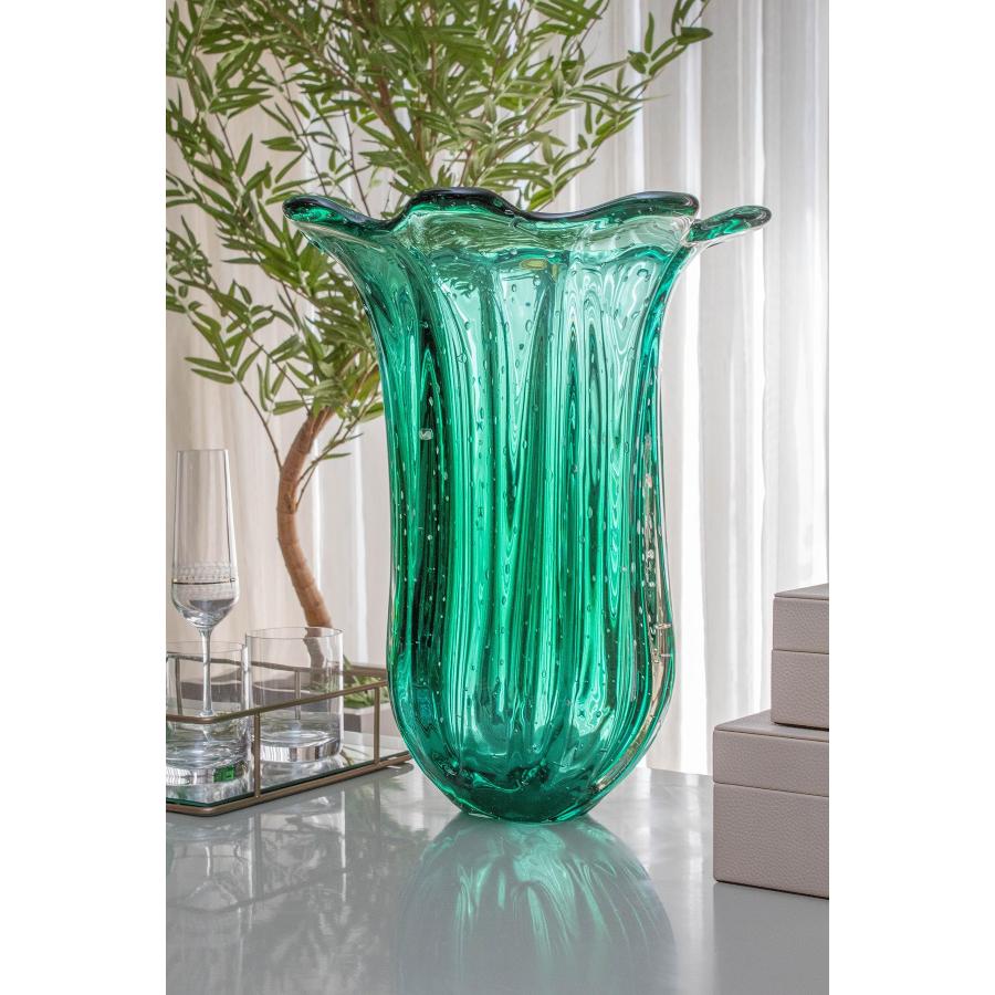 並行輸入品】特大ムラーノガラス花瓶 吹きガラス花瓶 ユニークな花瓶