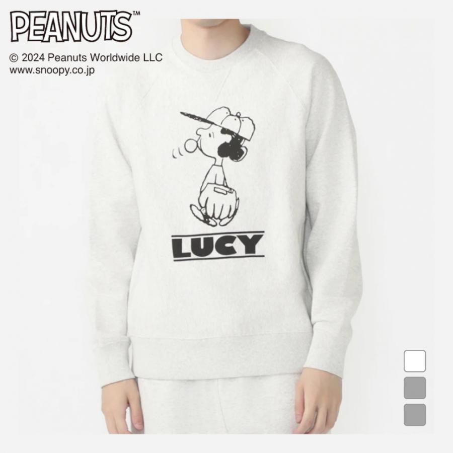 PEANUTS ピーナッツ スヌーピー スウェットシャツ SOLOTEX(R)使用 ユニ