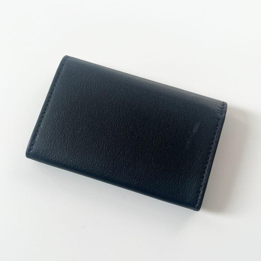 PRADA（プラダ） カードケース ロゴ レザー ブラック 名刺入れ ICタグ