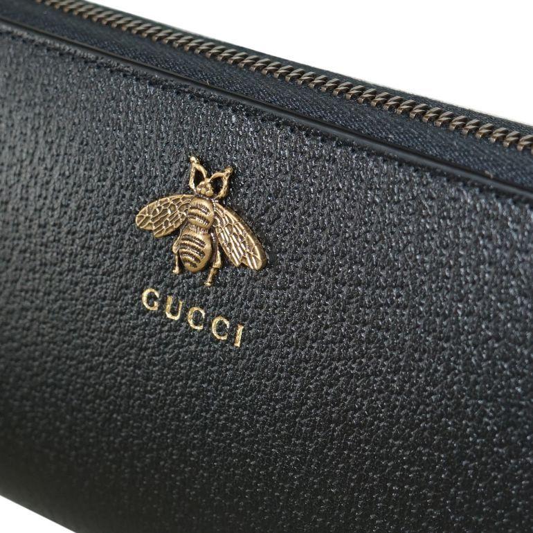 GUCCI（グッチ） 長財布 ラウンドファスナー メンズ メタル ビー