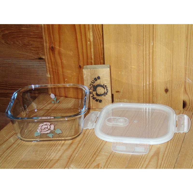 MANY マニー ホーロー製 セゾンドローズ角型ボックス マニー セゾンド