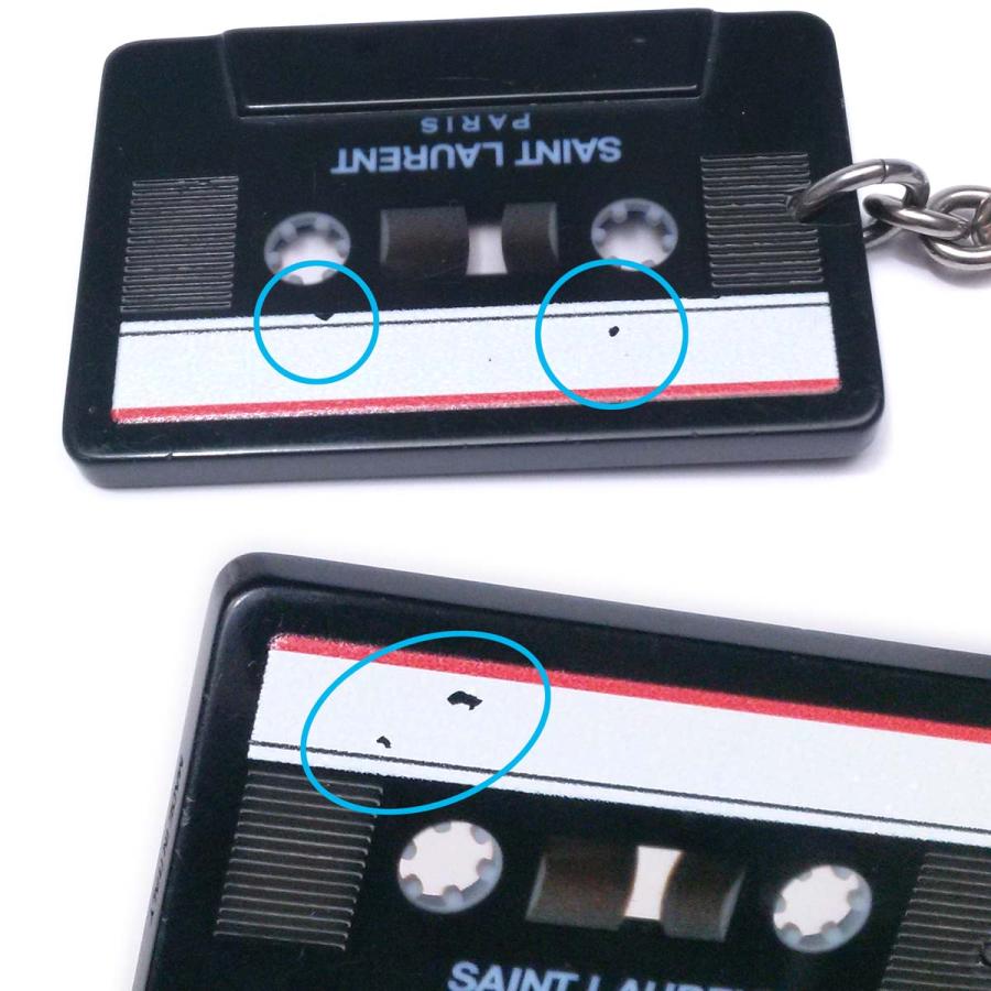 メ*ジ様 【美品】サンローラン カセットテープキーリング 美品】サン