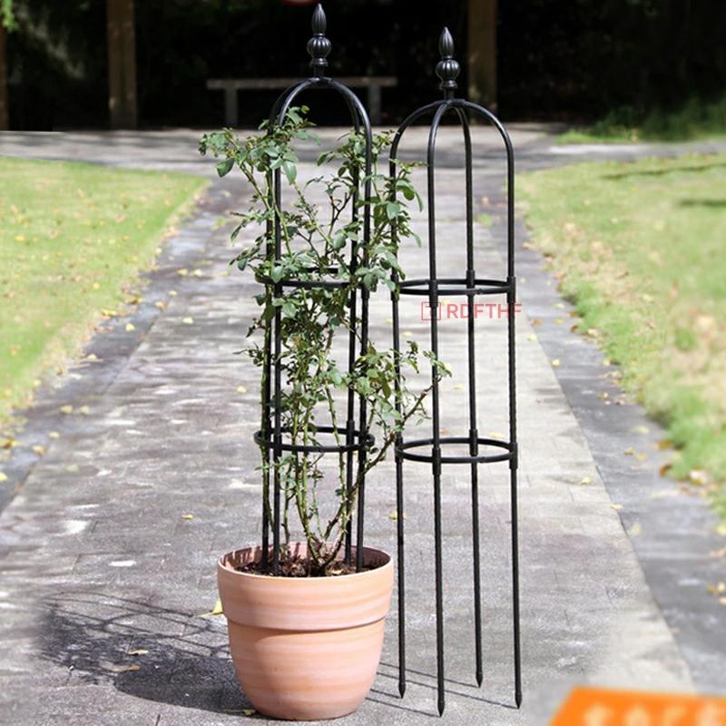 組み立てかんたん ローズオベリスク ガーデニング支柱 軽量支柱 バラ