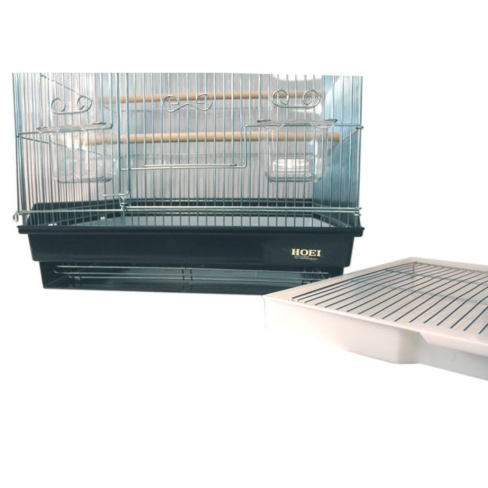 HOEI 鳥かご ケージ HOEI 465インコ 底カラー ホワイト : アクアペット