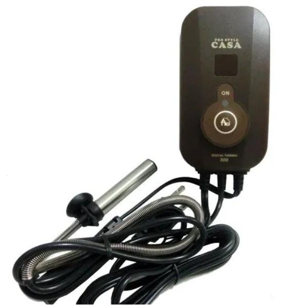 マルカン CASAデジタルサーモ300＋CASAヒートランプ60Wセット : アクア