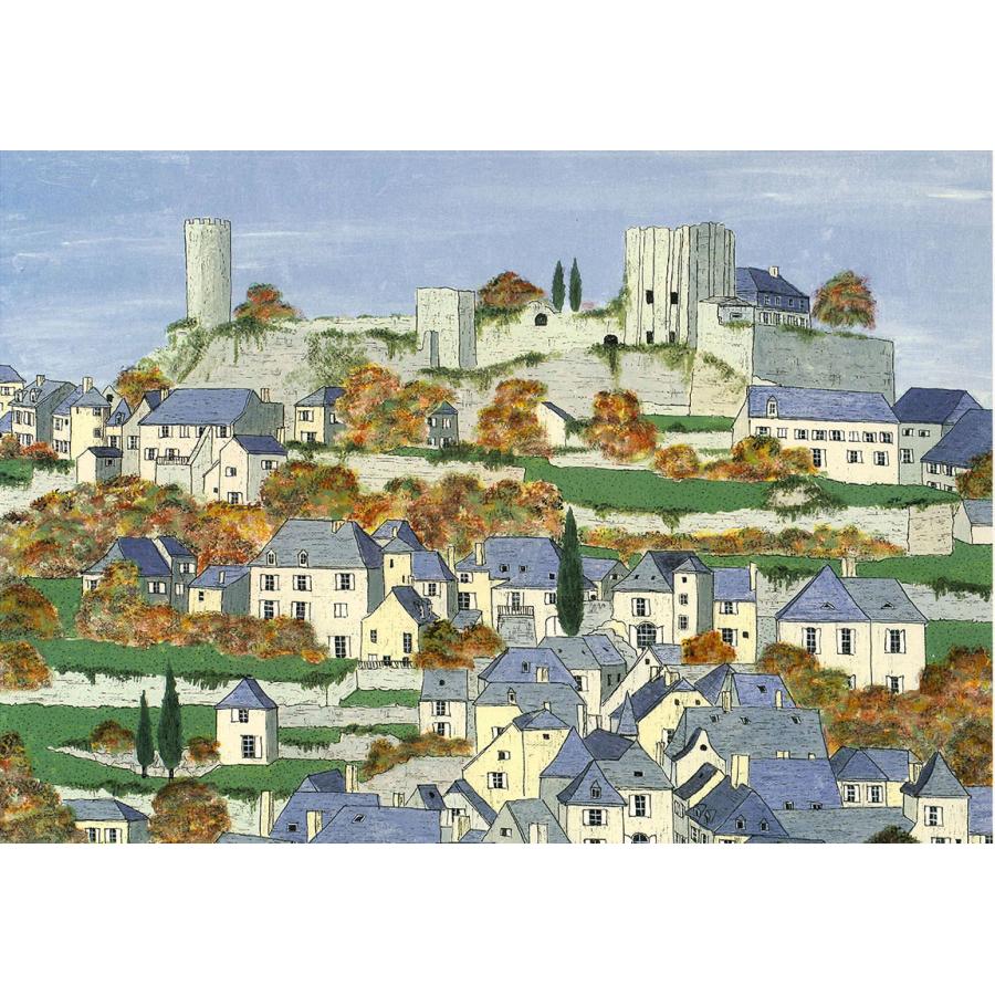 絵画 グラニック・トゥレーンの秋 / フランス 版画 風景画 インテリア