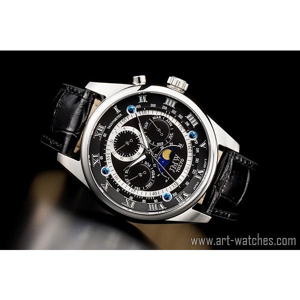 JMW TOKYO 腕時計 シチズン製ムーブメント ブラック&シルバー 上級