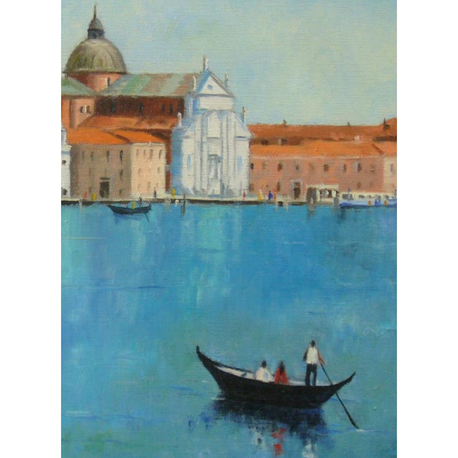 絵画 油絵 梅沢民雄 肉筆絵画 風景画 ベニス P10 送料無料 : アート