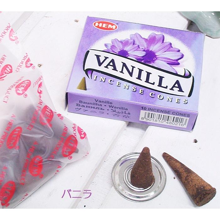 SALE HEM お香コーン10個入り チャンダン フランジパニ ムーン