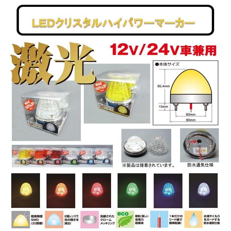 日本ボデーパーツ工業 JB 激光 LED クリスタル ハイパワーマーカー 12V