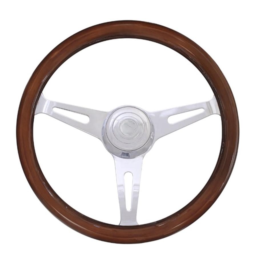 BRC オールウッド ハンドル ダート16 3本 クロームメッキ 390Φ 3穴