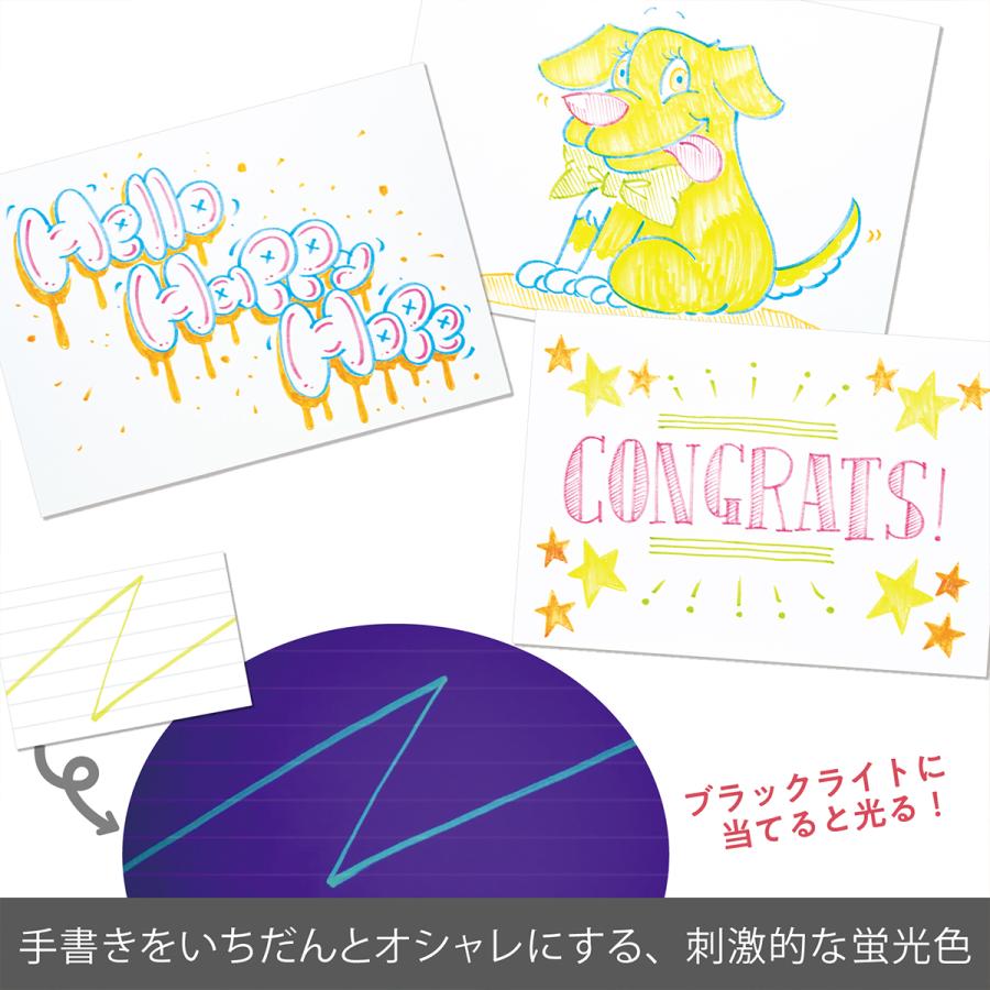 筆touch ぺんてる サインペン ネオンカラー 6色セット SES15C-LM6STE