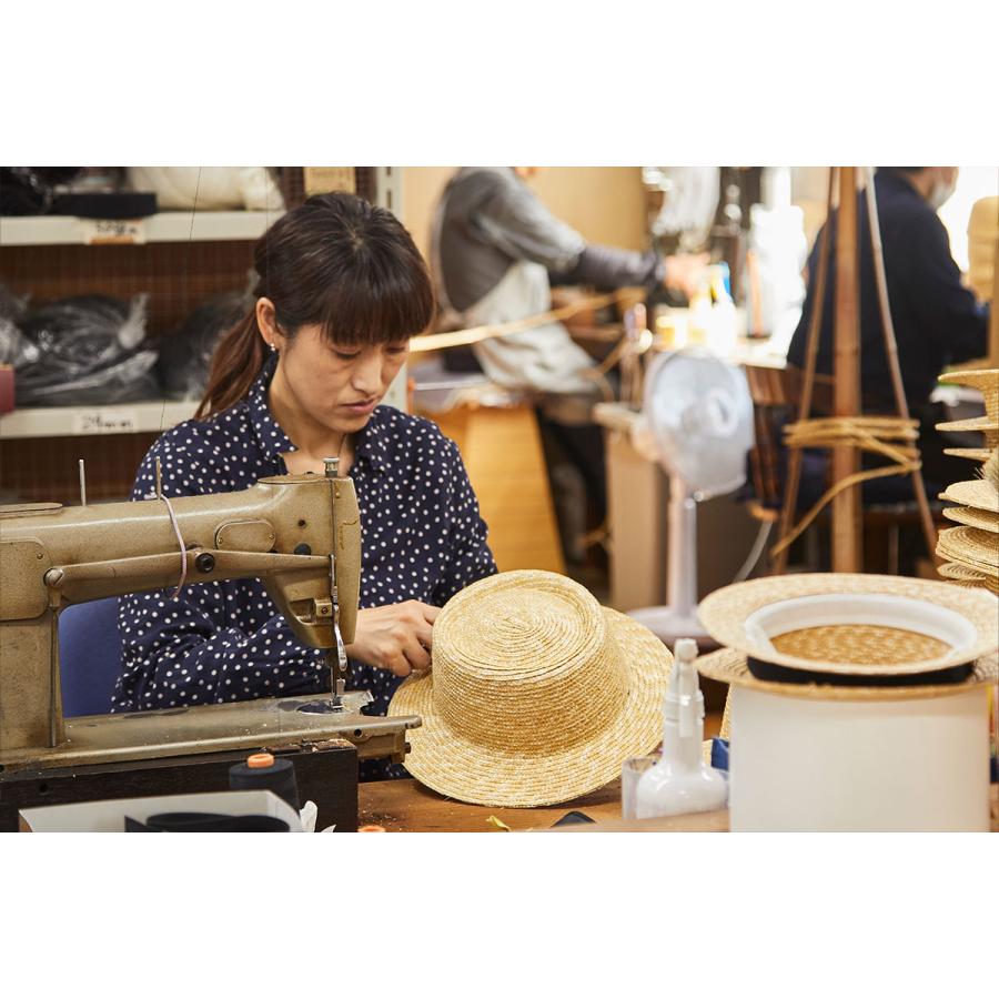 田中帽子店 麦わら帽子 Alice(アリス)ポークパイ型 女優帽 ストロー