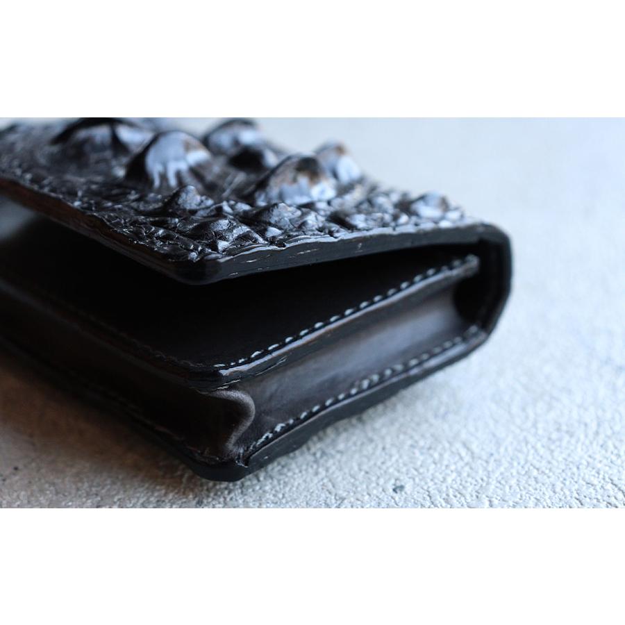 名刺入れ カードケース クロコダイル ナイルクロコ ホーンバック革