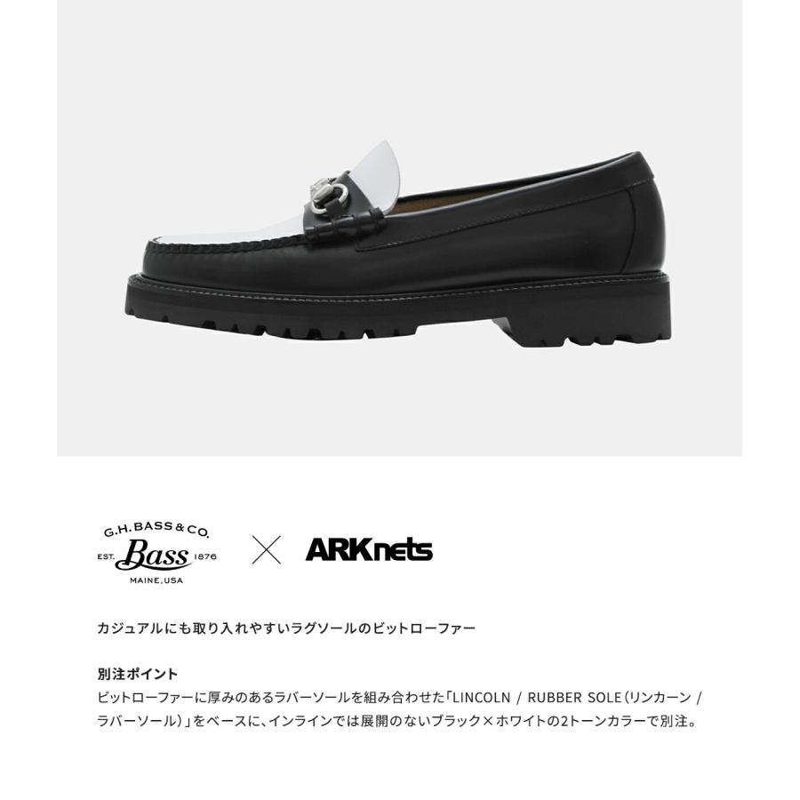 G.H.BASS（ジーエイチバス） ： 別注 WEEJUN 90S LINCOLN MOC - calf