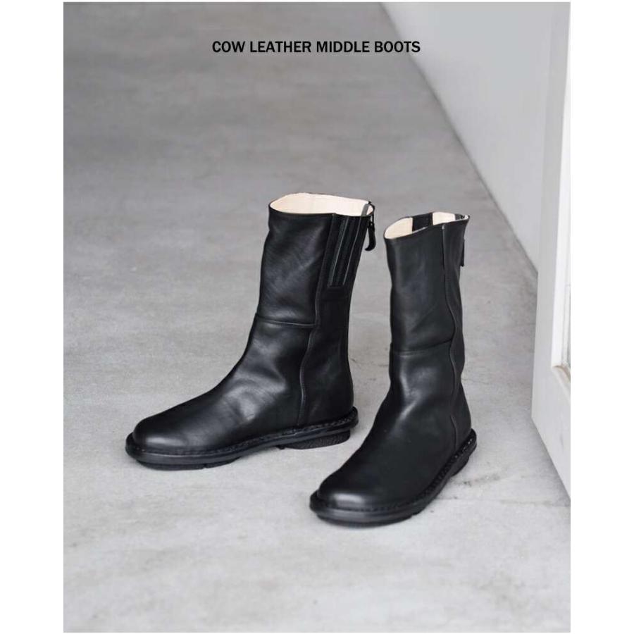 trippen（トリッペン） カウレザー ミドル ブーツ mid-boot-sat