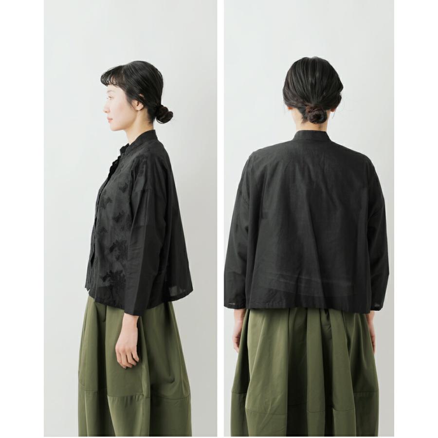 MIZUIRO ミズイロインド mizuiro ind コットン レース スタンドカラー