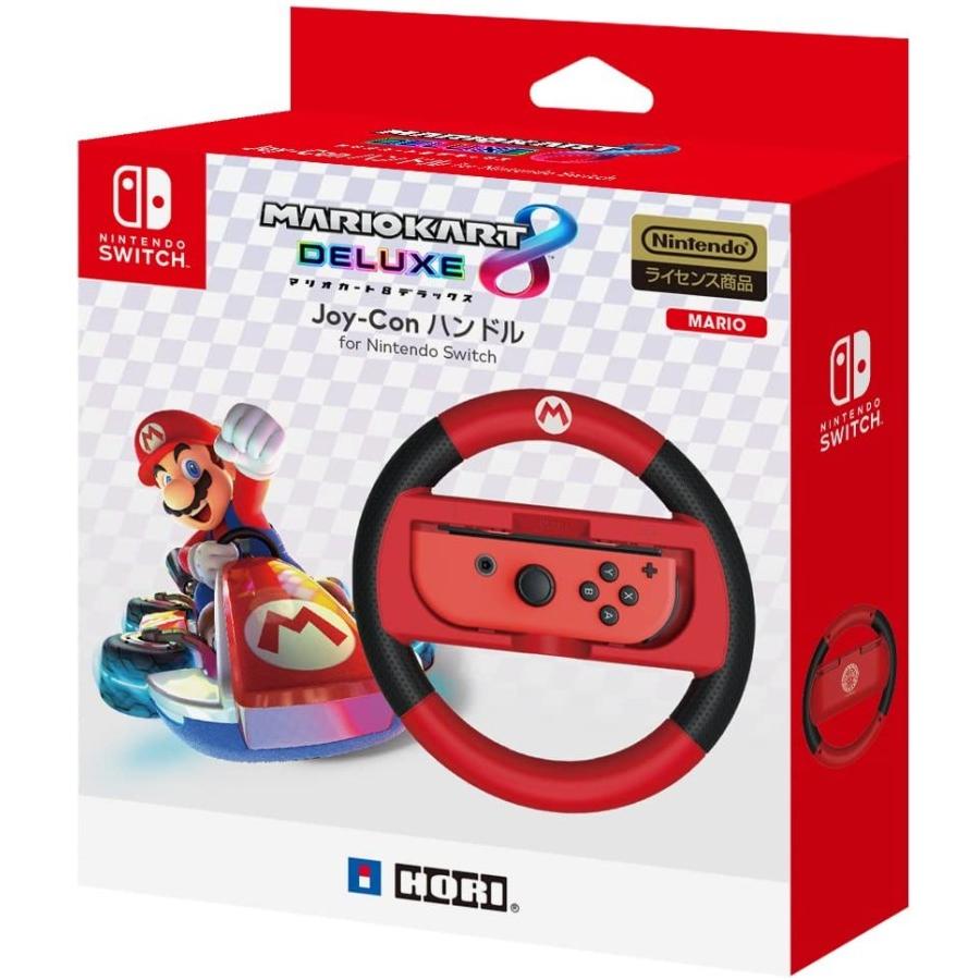 新品】Switch HORI マリオカート8 デラックス Joy-Conハンドル (マリオ