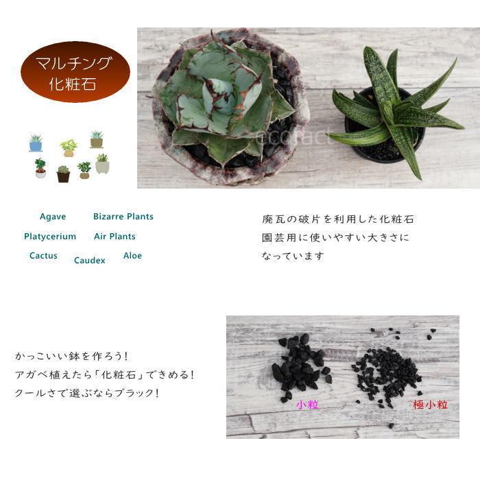 化粧石 黒 飾り石 極小粒（約4mm〜6mm）500g 化粧砂 カワラエクラ