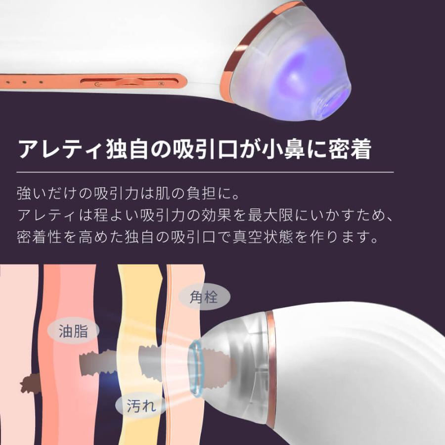 Areti（アレティ） 爆買 毛穴吸引器 スマホ連動 カメラ付き 美顔器