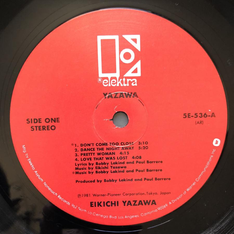 1981年 オリジナルリリース盤 矢沢永吉 Eikichi Yazawa LPレコード J