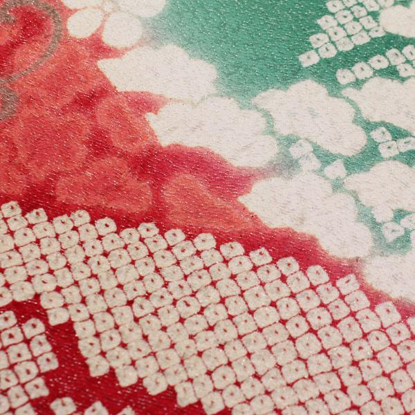 着物 振袖 名門！ 十日町”滝泰”豪華 総 手絞り 相良刺繍 銀通し 未