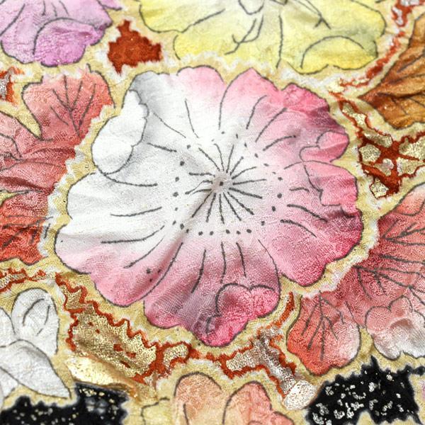 着物 振袖 辻が花 翠山工房 桐屋 謹製 翠山落款入り 金通し生地 未